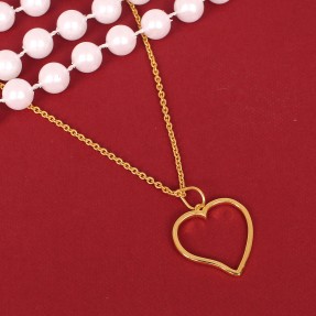 Heart Shape Solid Gold Charm