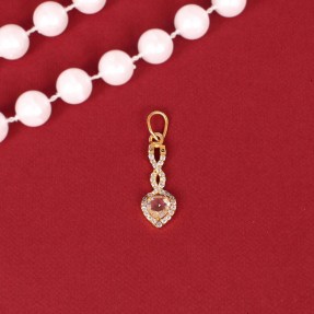 Twisted Dangle Moissanite Solid Gold Charm